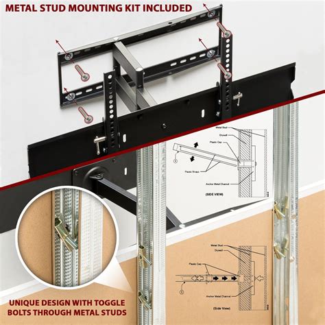 how to mount a tv bracket on a metal stud|install tv mount metal studs.